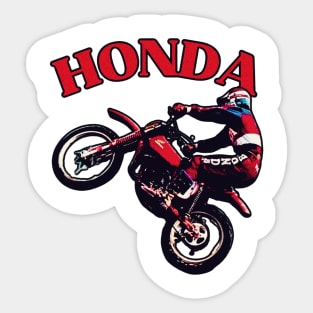 Vintage Motocross Honda Sticker